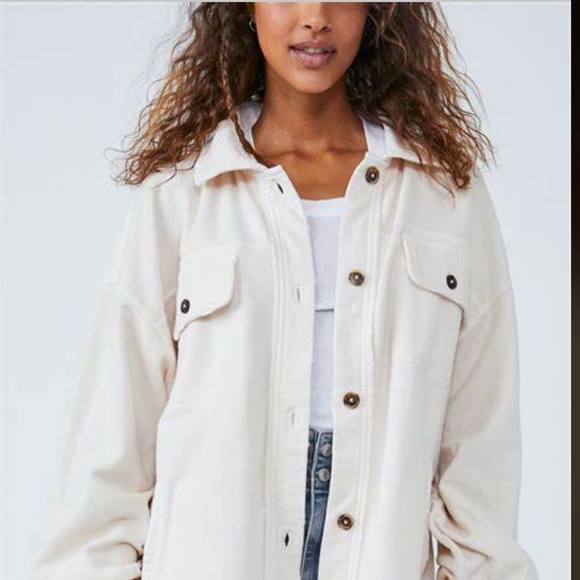 Free people Ruby Jacket in Champaign Dreams SOLD OUT at FP 🤍So Cozy 🤗💕 - Picture 4 of 5